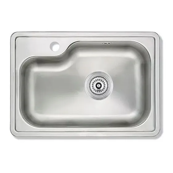 Bacha Cocina Mi Pileta Simple 801-e Brillante 54x36x22
