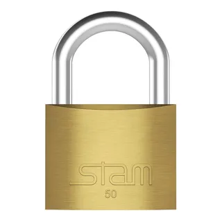 Cadeado 50 Mm Latao Macico Stam Cor Dourado Cadeado 50 Mm Latao Macico Stam Cor Dourado