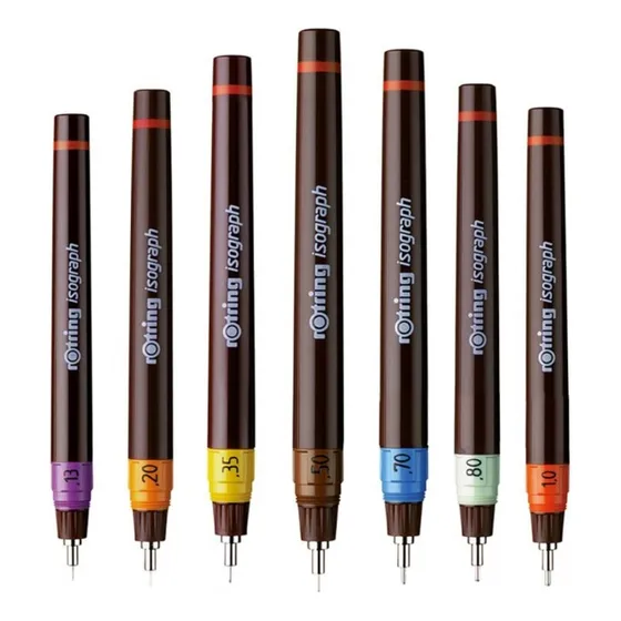 Estilografo Rotring Isograph Recargable Para Profesionales