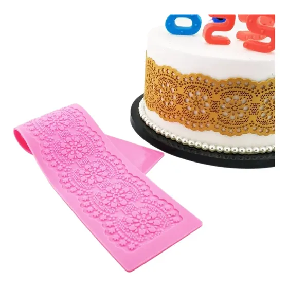 Molde De Silicona Fondant Encaje Mariposa