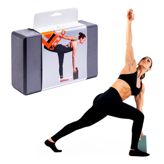 Bloco De Yoga Tijolo Pilates Exercícios Equilíbrio Eva Vollo Cor Cinza Bloco De Yoga Tijolo Pilates Exercícios Equilíbrio Eva Vollo Cor Cinza