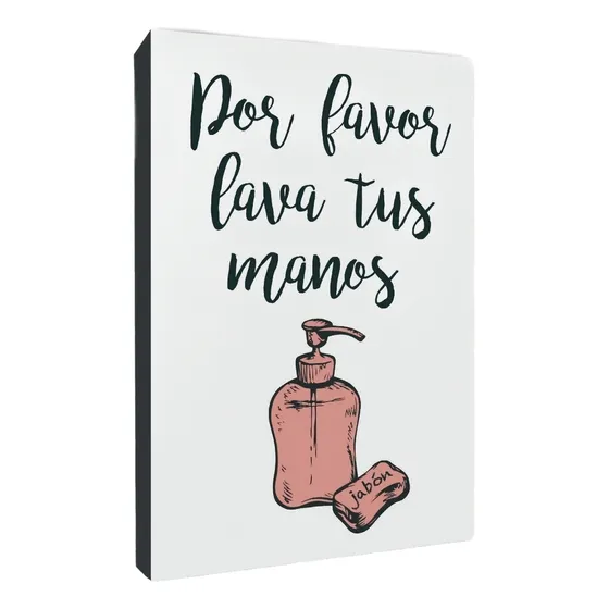 Cuadro Moderno Para Decorar Tus Baños - Lava Tus Manos