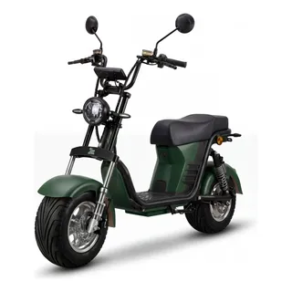 Moto Elétrico Yes Adulto Bateria Litio 32km Sem Cnh 1000w Verde-escuro 127/220v