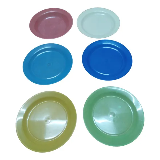 Platos De Plástico Reusable Pack De 10 Piezas Por $5