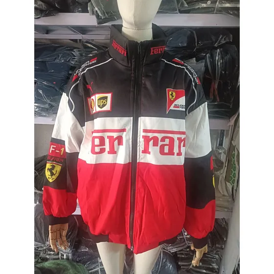 Chaqueta Deportiva Bordada Ferrari Formula 1 De Poliéster