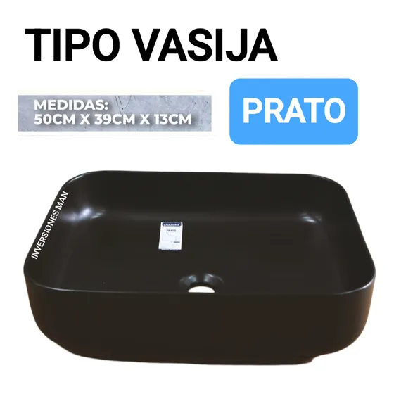 Lavamanos Tipo Vasija Negro Mate Nuevo