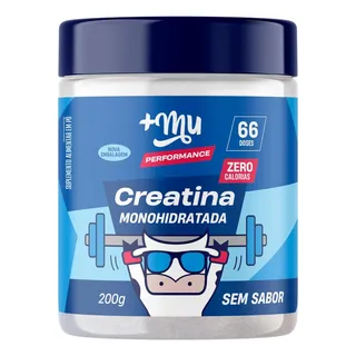 Creatina Pura Monohidratada Muke Sem Sabor 200g Mais Mu Creatina Pura Monohidratada Muke Sem Sabor 200g Mais Mu