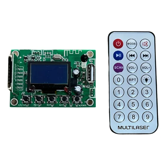 Pcb Bluetooth Display + Controle  P/ Caixa Multilaser Sp344 