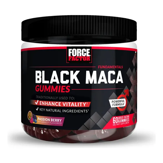 Suplemento De Gomitas De Maca Negra Force Factor 60 Unidades