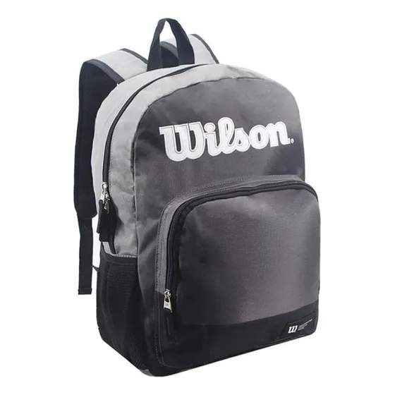 Mochila Wilson Urbana Deportes Porta Notebook Escolar Viaje Trabajo Gym Reforzada Color Gris