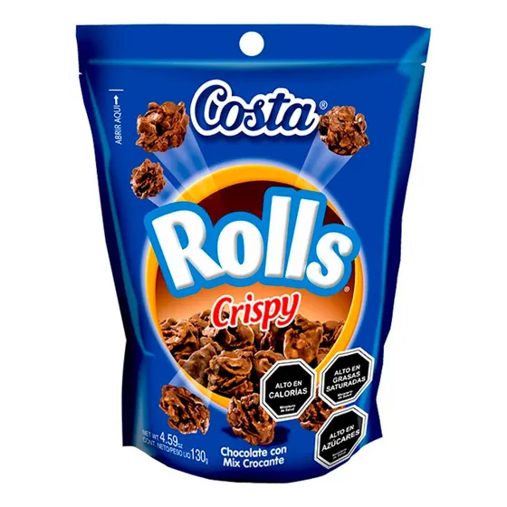 Rolls Crispy Doypack - Envase Azul (bolsa Con 130 Gramos)