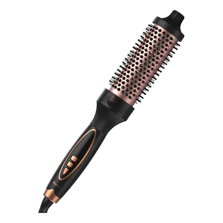 Modelador De Cachos Pente Dear Quente Íons Negativosportátil Rosa 127/220v