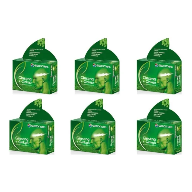 Memoria + Concentración Y Energía Mental Ginseng + Ginkgo X6
