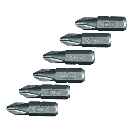 Punta Stanley Pack 6 Unidades Philips Ph2 Largo 25mm