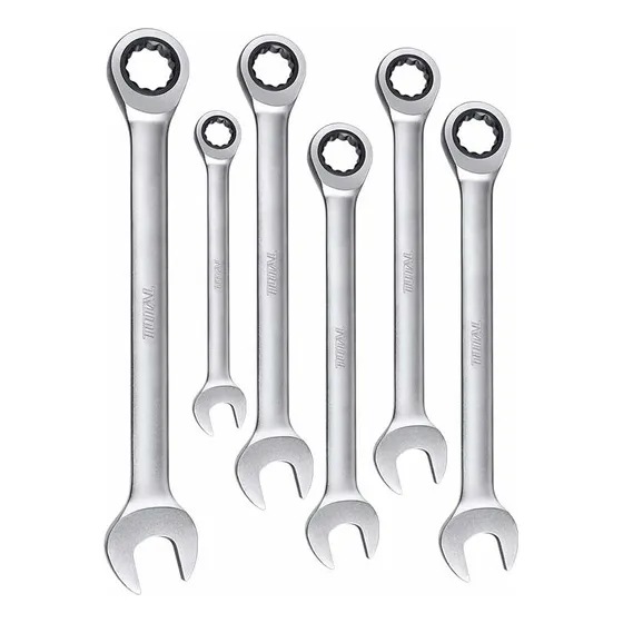 Llaves Combinadas Con Rachet 6pzs 8-17mm Total