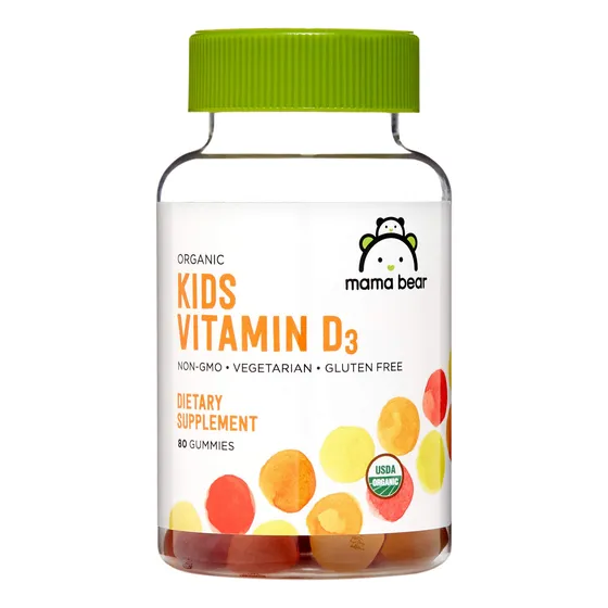 Gomitas De Vitamina D3 Mama Bear Organic, 25 Mcg (1000 Ui),
