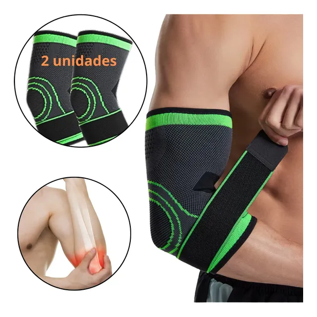 Kit 2 Cotoveleira Ajustável Ortopédica Epicondilite Protetor