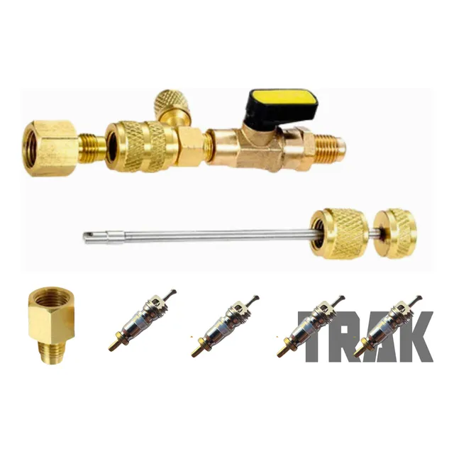 Kit Extrator Instalador Válvula Schrader Ar Condicionado 4pc