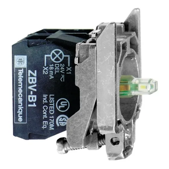 Cuerpo Para Botón De Control Iluminado - Ø 22 - Led Integral
