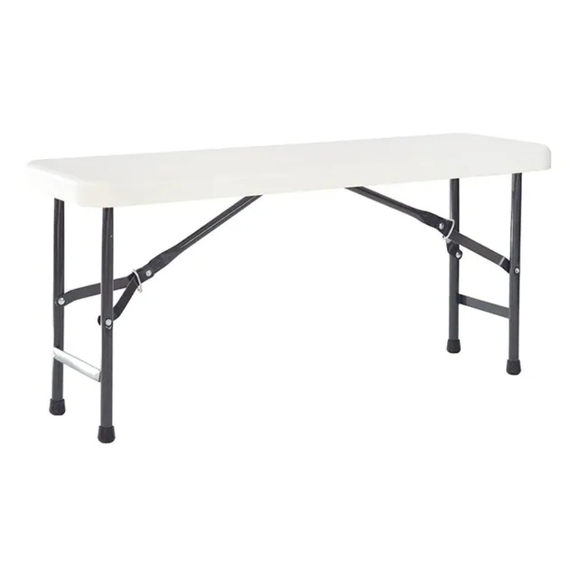 Banca Plegable Dolmen Verona 90 Cm Duna Acabado De La Estructura Liso Color Blanco