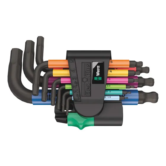 Juego De 2 Llaves Hexagonales 950/9 Multicolores 9 Piezas