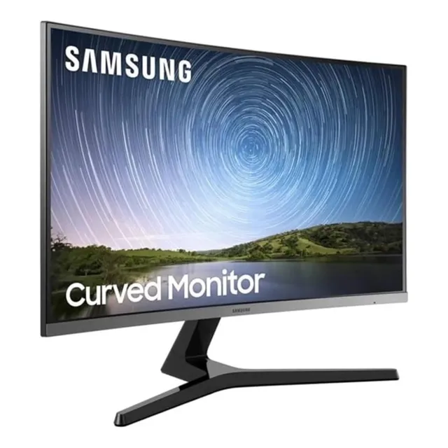 Monitor Pc Samsung Curvo Cr50 32  - Usado Plateado