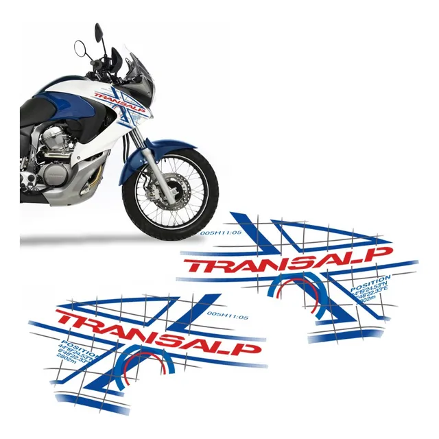 Adesivo Faixa Lateral Carenagem Honda Transalp Kit 2887