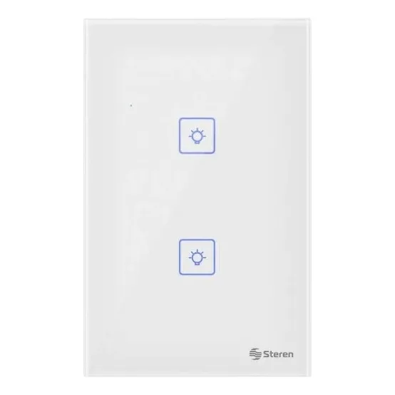  Apagador Wi-fi De Pared  Doble Steren Shome-110