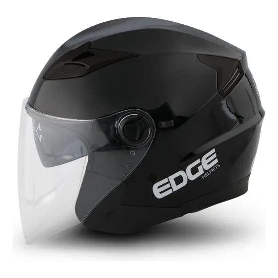 Casco Moto Semi Integral Edge Jaguar Solid Motos Bicicleta