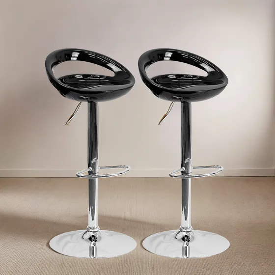 Set X2 Silla Bar Butaco Giratoria Barra Cocina Refchicago 
