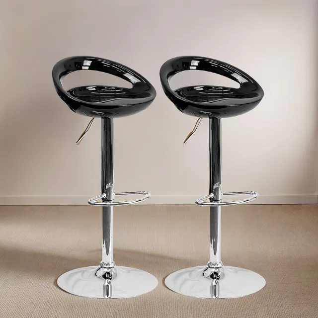 Set X2 Silla Bar Butaco Giratoria Barra Cocina Refchicago 