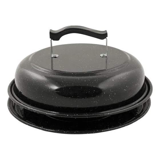 Parrilla Circular Enlozada Nº1 Jovifel 31 Cm Color Negro
