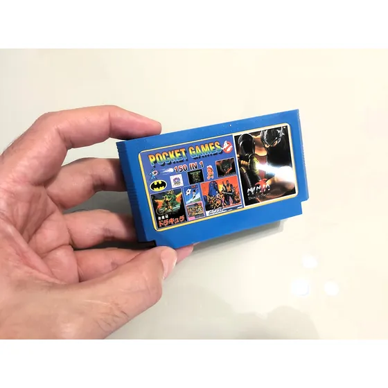 Cartucho 150 Em 1 Fita 8 Bit Famicom Nes 60 Pinos Game