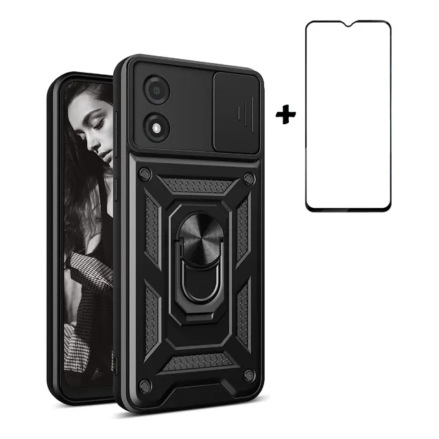 Carcasa Antishock Para Motorola Todos + Lamina Pantalla