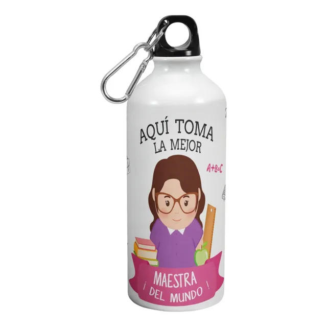 Botella De Agua Deporte Dia De La Maestra Y Profesora