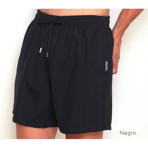 Short De Baño En Microfibra Unicolor Beachman