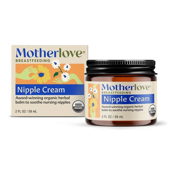 Crema Para Pezones Motherlove Orgánica 2 Oz - Alivio Rápido