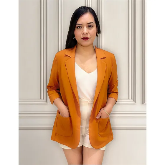 Saco Blazer Praga B/parche La Tortugui Reptil Mujer