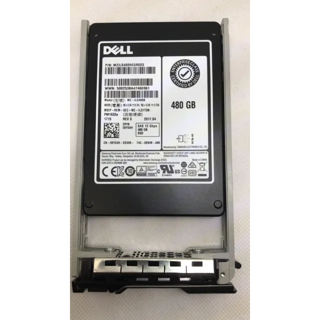 Disco Sólido Dell 480gb Sas 12gbps (mzils480hegr0d3)