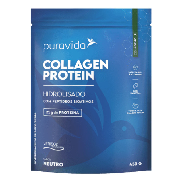 Collagen Protein Neutro 450ml Puravida Sabor Puro Collagen Protein Neutro 450ml Puravida Sabor Puro