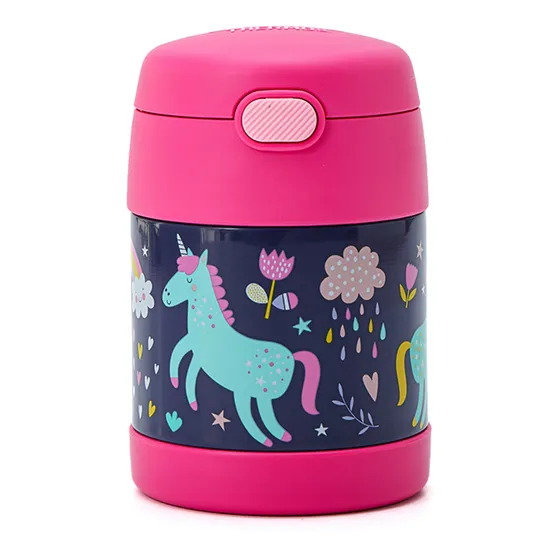 Contenedor De Comida Infantl Funtainer F310 Thermos 290ml Color Rosa Chicle