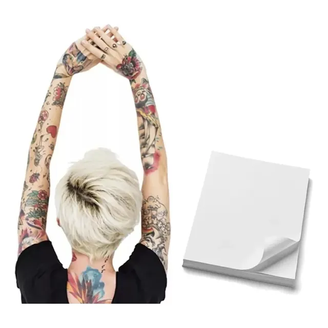 Papel Para Tatuajes  Tatoo Impresora  Temporal. X 5 Hojas