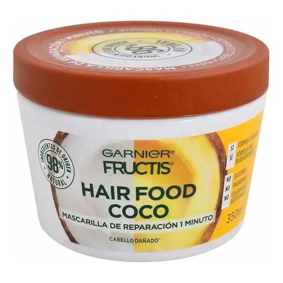 Mascarilla Pelo Reparación Hairfood Coco Garnier 350 Ml