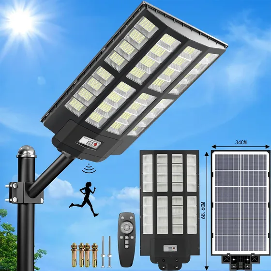 4800w Lámpara Led Solar Exterior Suburbana Alumbrado 1120led