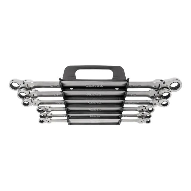 Llave Extremo Caja Trinquete 12 Punto Cabeza Flexible Larga