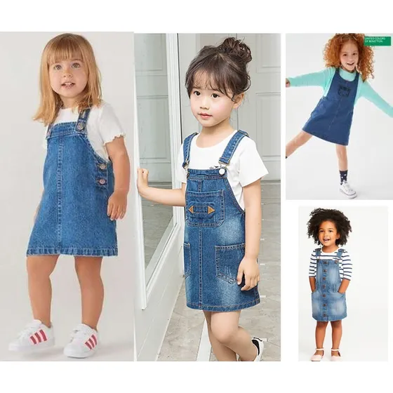 Ropa Carters  Niña Vestido Jean Jumper 18meses Oferta