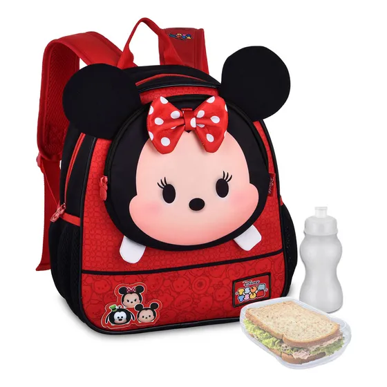 Mochila De Costa Tsum Tsum Minnie Mouse Infantil Clio
