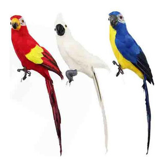 Aves Artificiales De Guacamayos Artificiales, 3 Unidades Aves Artificiales De Guacamayos Artificiales, 3 Unidades