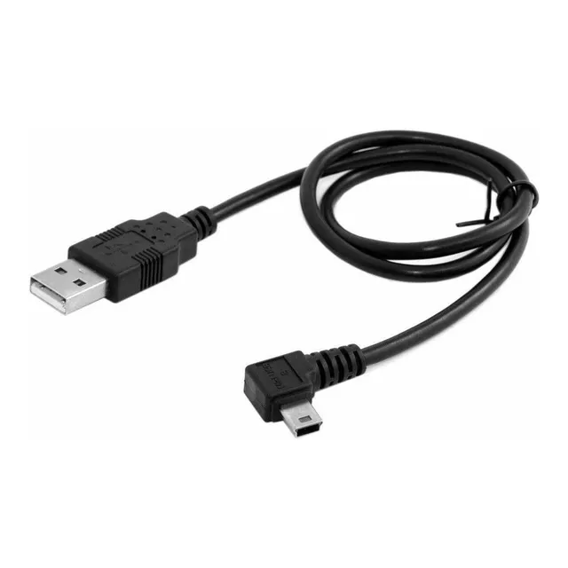 Cable Mini Usb De 5 Pines Macho En Angulo De 90 Grados 1.8mt