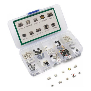 500 Botones Push Button 10 Modelos Smd Mini Interruptor Caja 500 Botones Push Button 10 Modelos Smd Mini Interruptor Caja